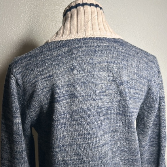 Renu Heathered Navy West Virginia Her Button-Up Work Sock Cardigan Sweater NWT S - Picture 9 of 16